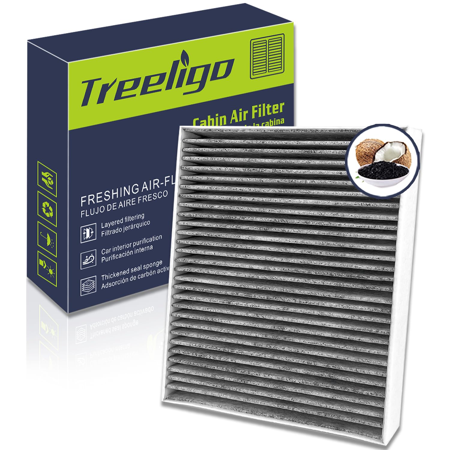Amazon.com: Treeligo CF12157 Cabin Air Filter, Replacement for